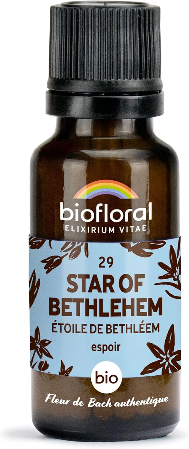 Detalle 2 de BIOFLORAL - 29 Star of Bethlehem, Étoile de Bethléem BIO DEMETER, Espoir – Fleur de Bach authentique, cuenta-gouttes 20 ML