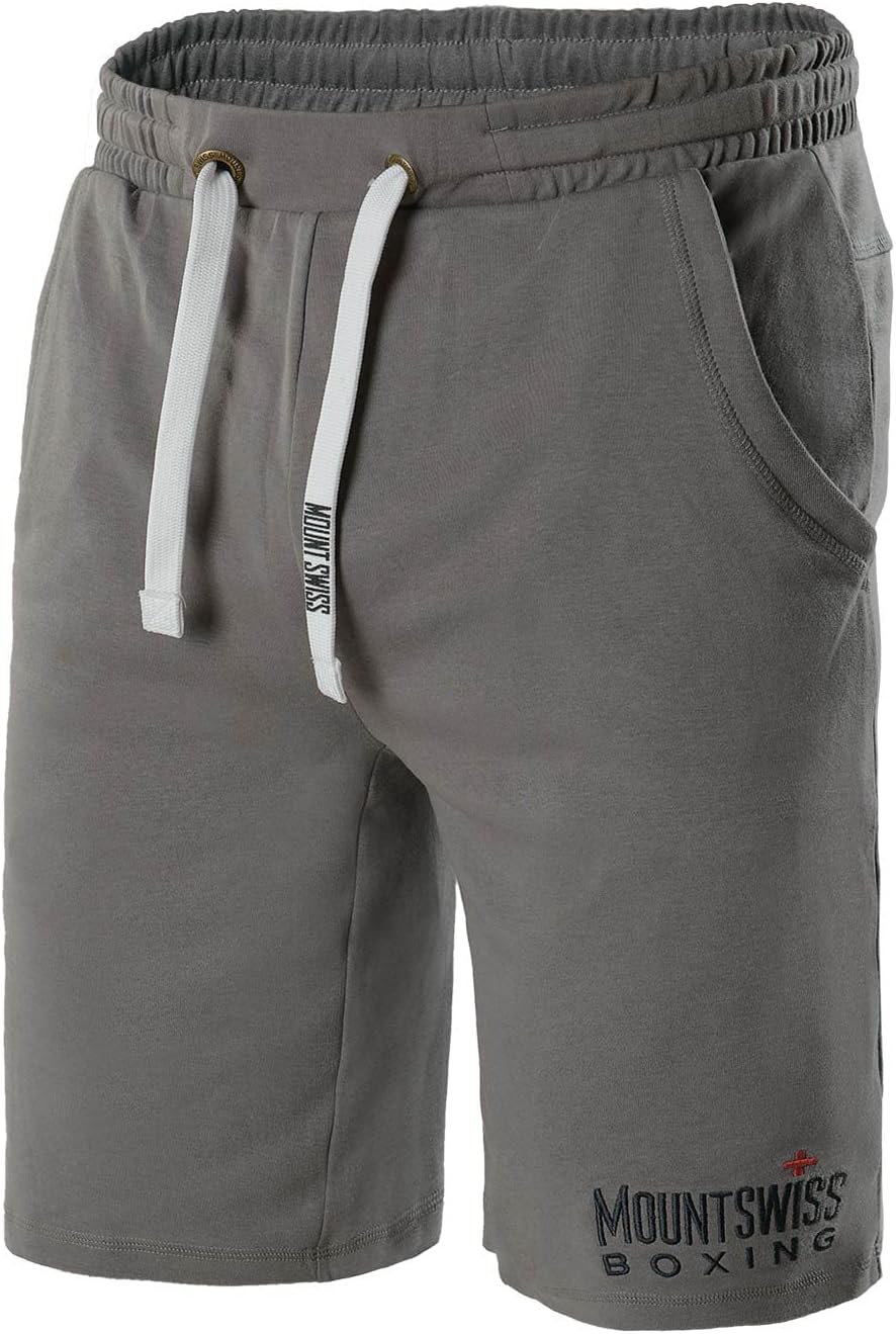 Detalle de Mount Swiss Herren Shorts bis 8XL – 100% Baumwolle, große Größen, elastischer Bund, Taschen, atmungsaktiv