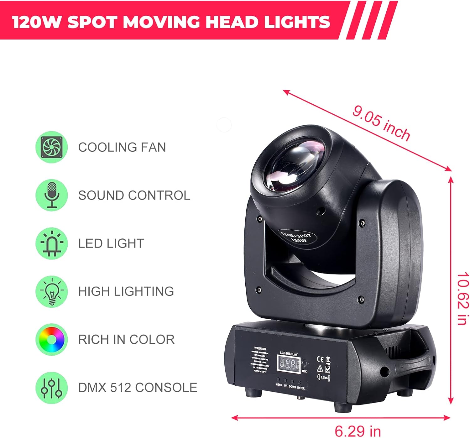 Thumbnail 1 de LED Moving Head Light 120W
