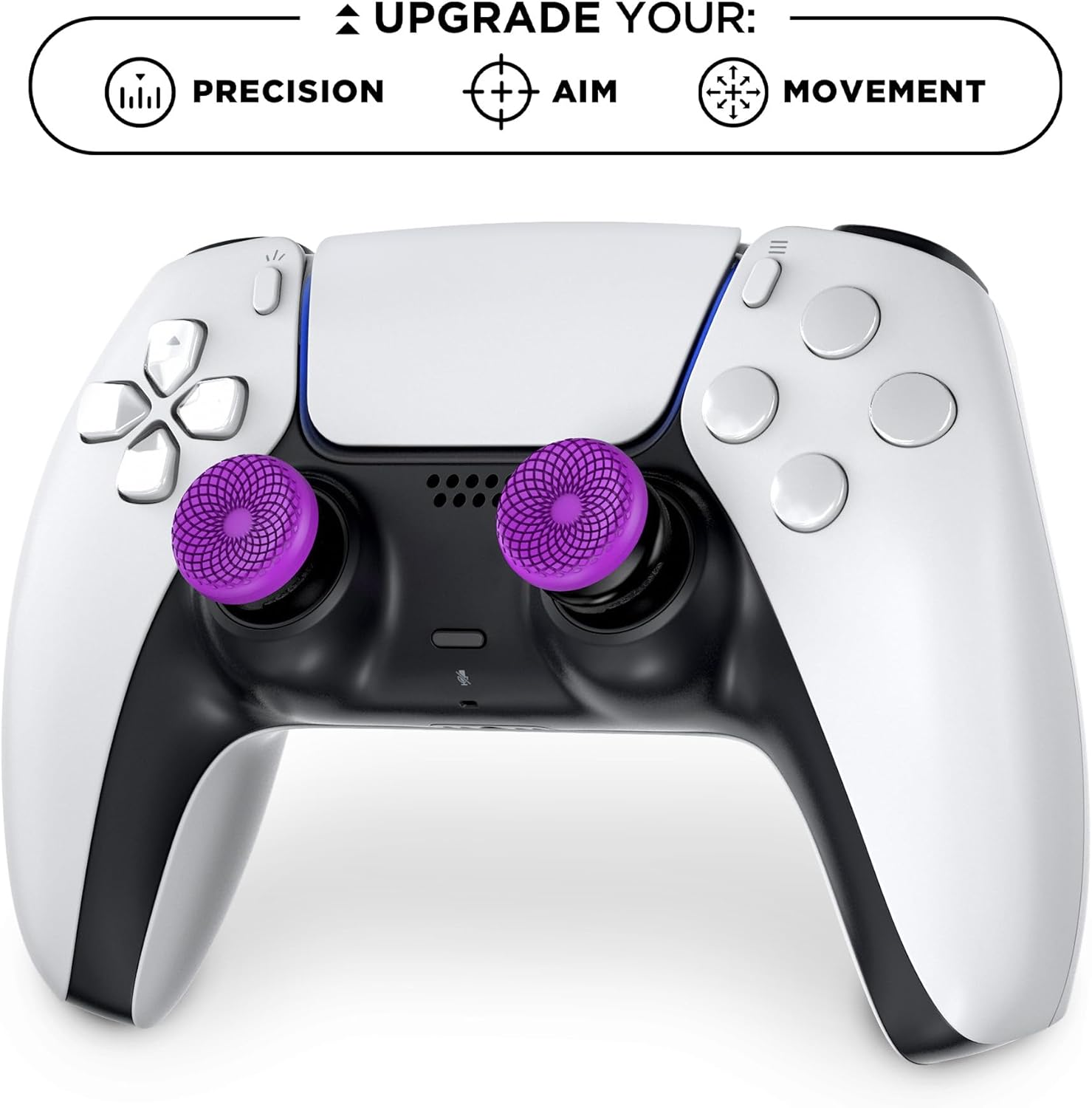 Thumbnail 4 de KontrolFreek FPS Freek Frenzy Thumb Grips for PS5 & PS4 (Purple/Black) – High-Rise + Mid-Rise