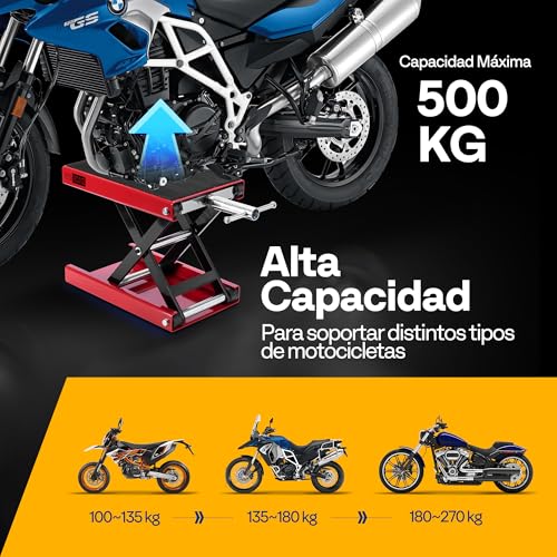 Thumbnail 5 de VIVOHOME Sollevatore moto altezza regolabile 500 kg 🛠