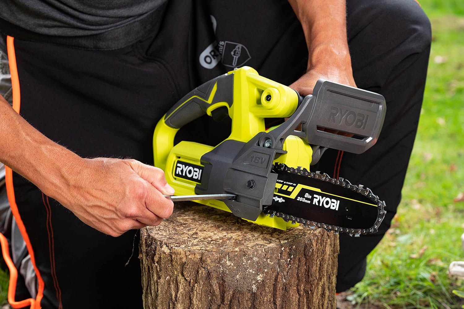 Thumbnail 4 de RYOBI RY18CS20A-125 – akumulatorowa pilarka łańcuchowa 18 V, prowadnica 20 cm