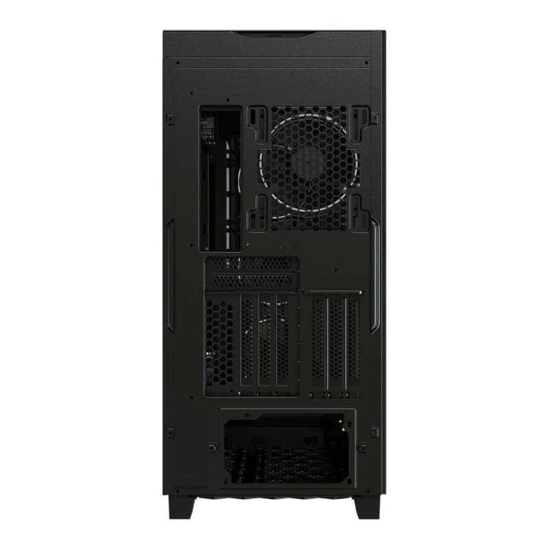 Detalle de Gigabyte AORUS C500 Glass: carcasa con panel de vidrio templado y flujo de aire optimizado