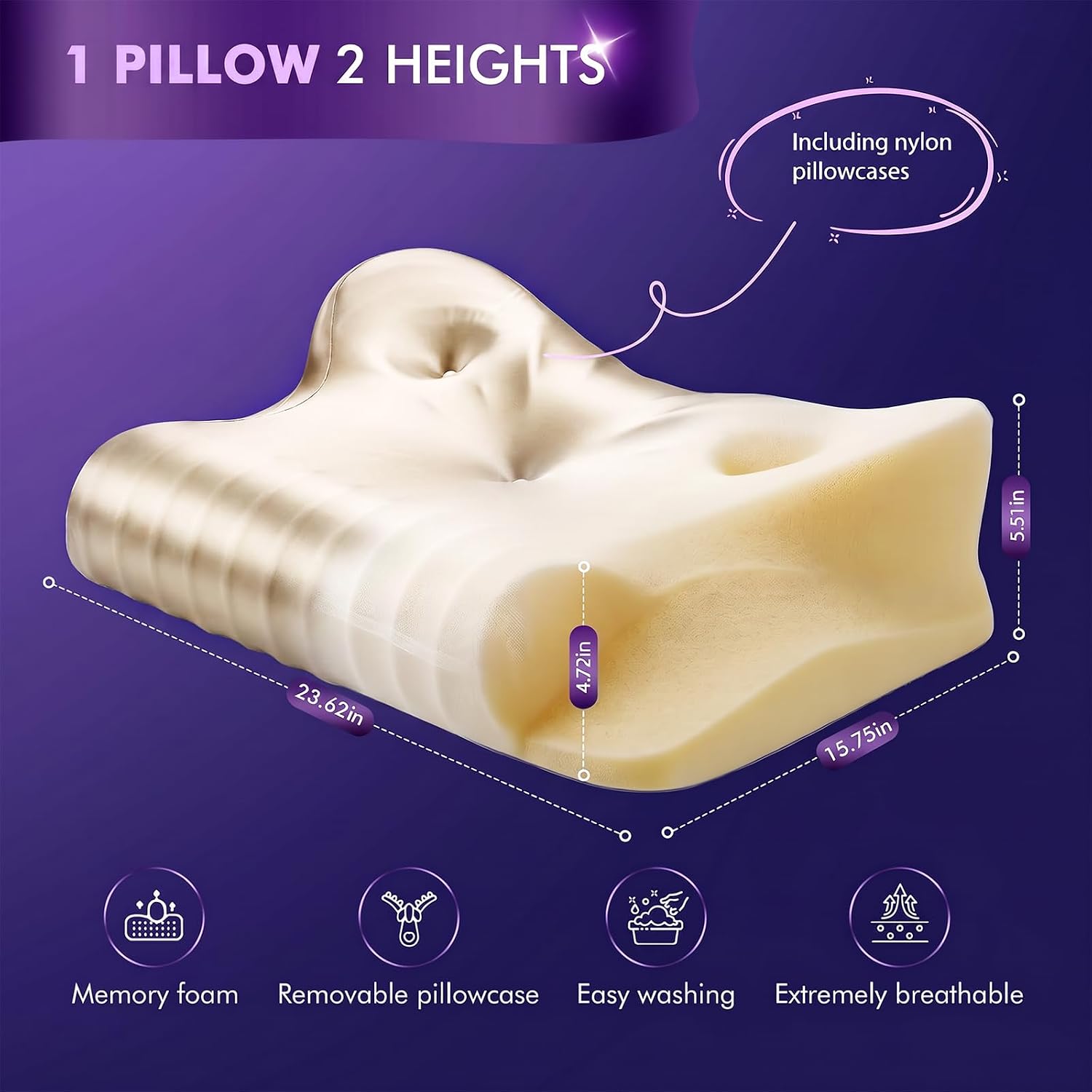 Thumbnail 5 de Dayme Cervical Pillow, Memory Foam