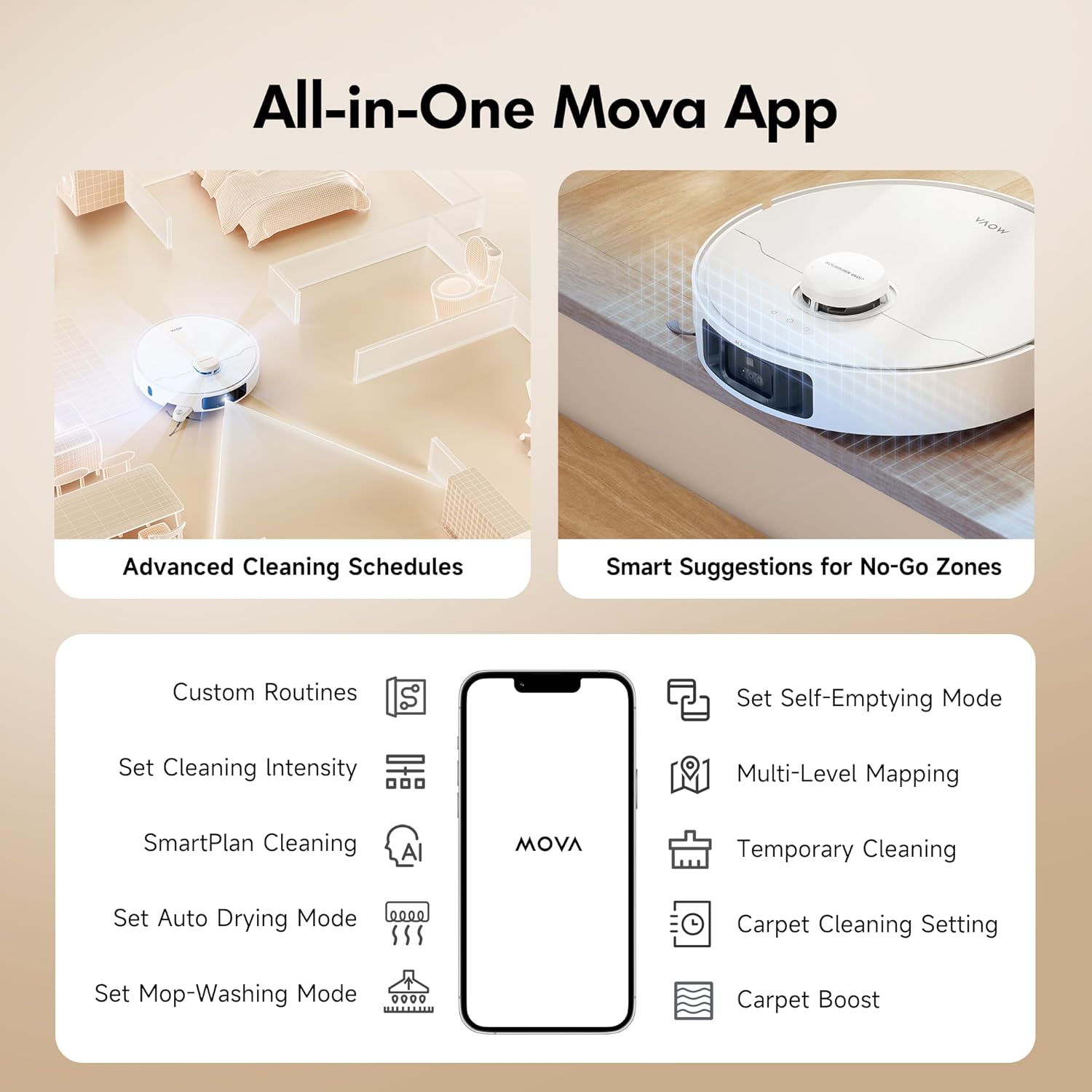Thumbnail 6 de Mova P10 Pro Ultra robot vacuum 13,000Pa