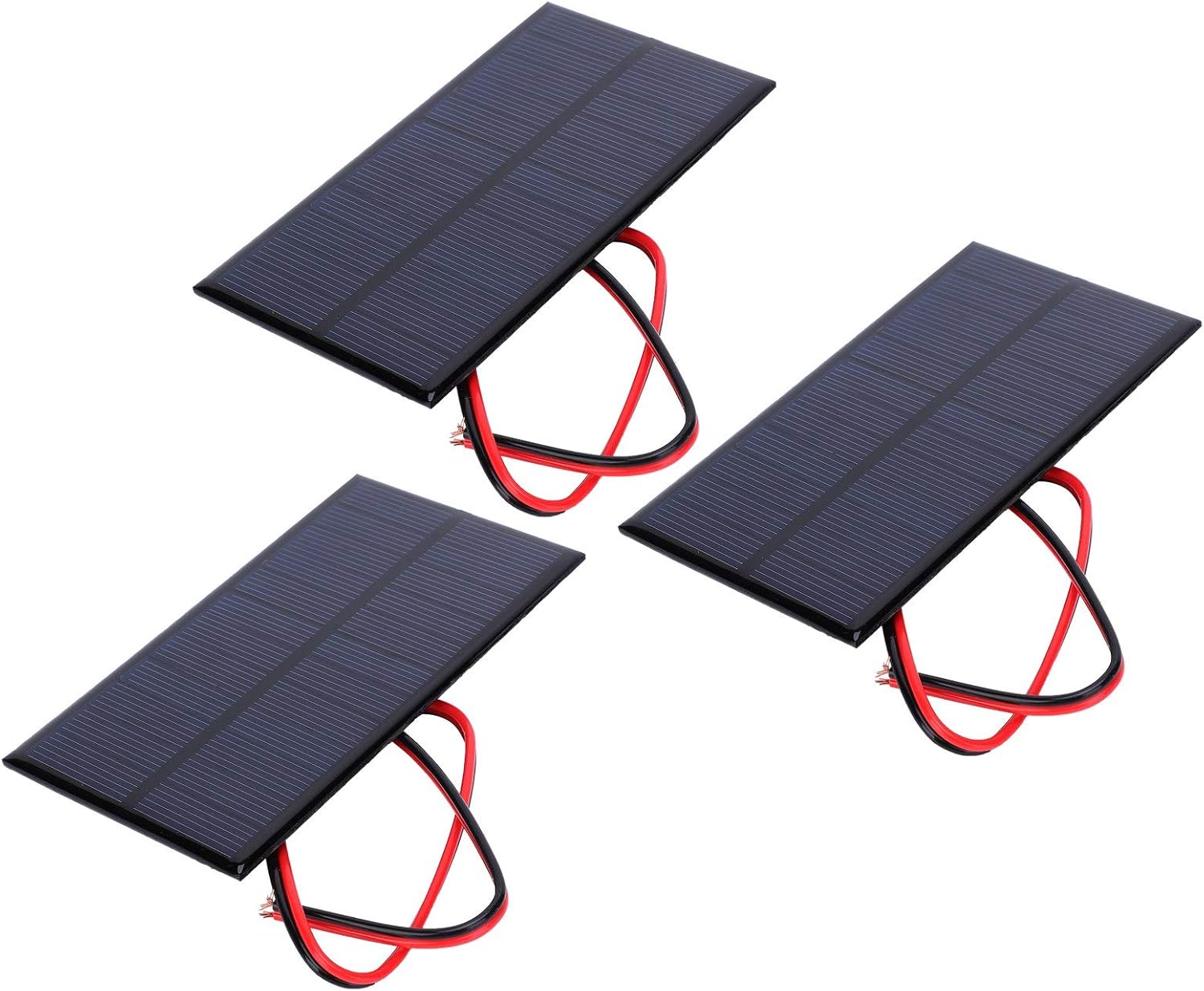 Detalle de Hyuduo 6V 1W mini-zonnepaneel, set van 3 met kabel van 30 cm