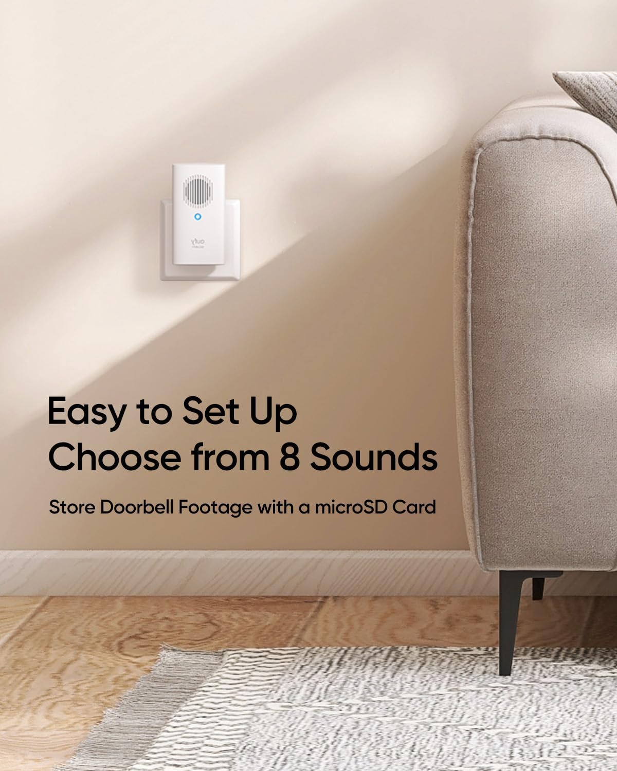 Thumbnail 1 de eufy Security Video Doorbell Add-On Chime 128 GB 📢