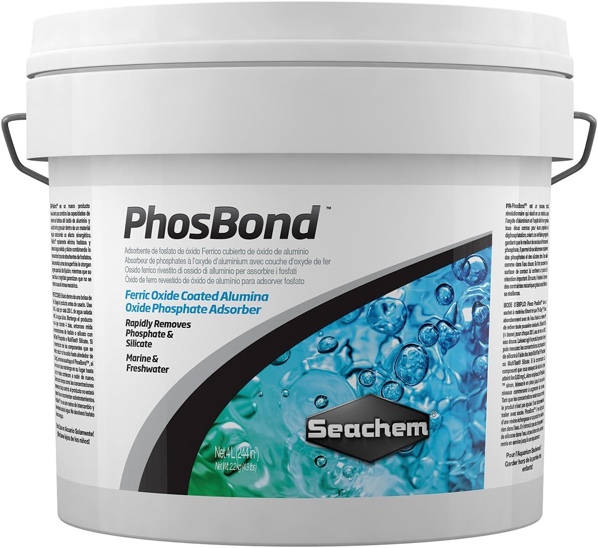 Detalle de Seachem 28637 フォスボンド 粒状タイプ 4L・重量3.5ポンド