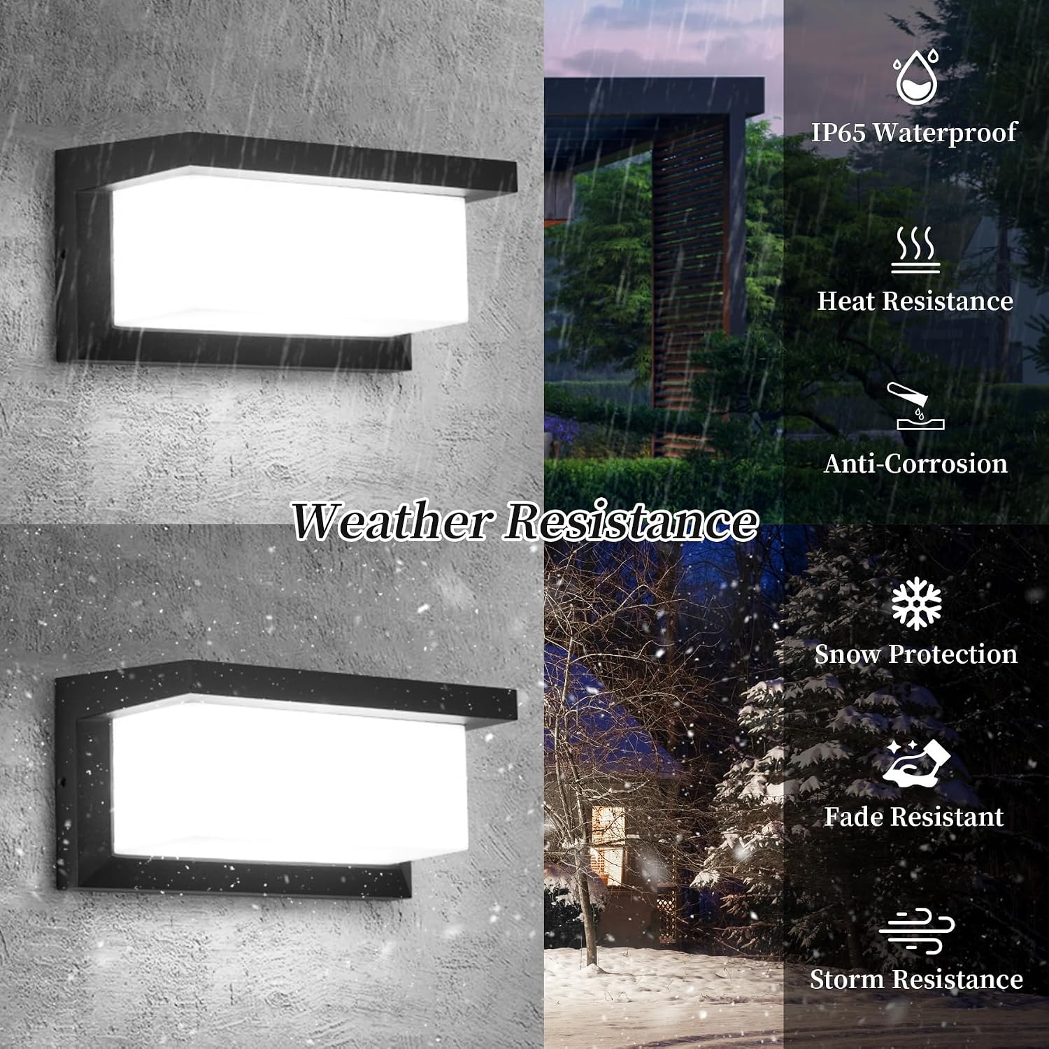Detalle 2 de YICALE 18W Aplique pared exterior 6500K