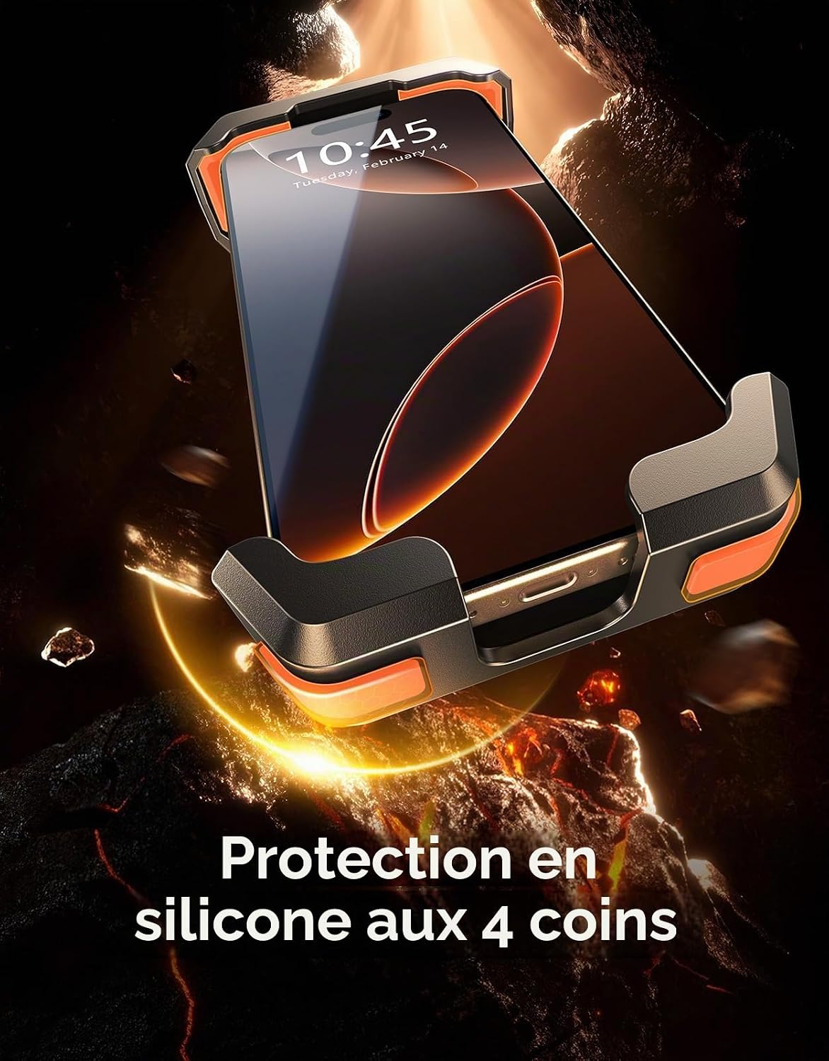 Detalle de CIRYCASE YYS683 motorfiets-gsmhouder met trillingsdemping en 360°-rotatie
