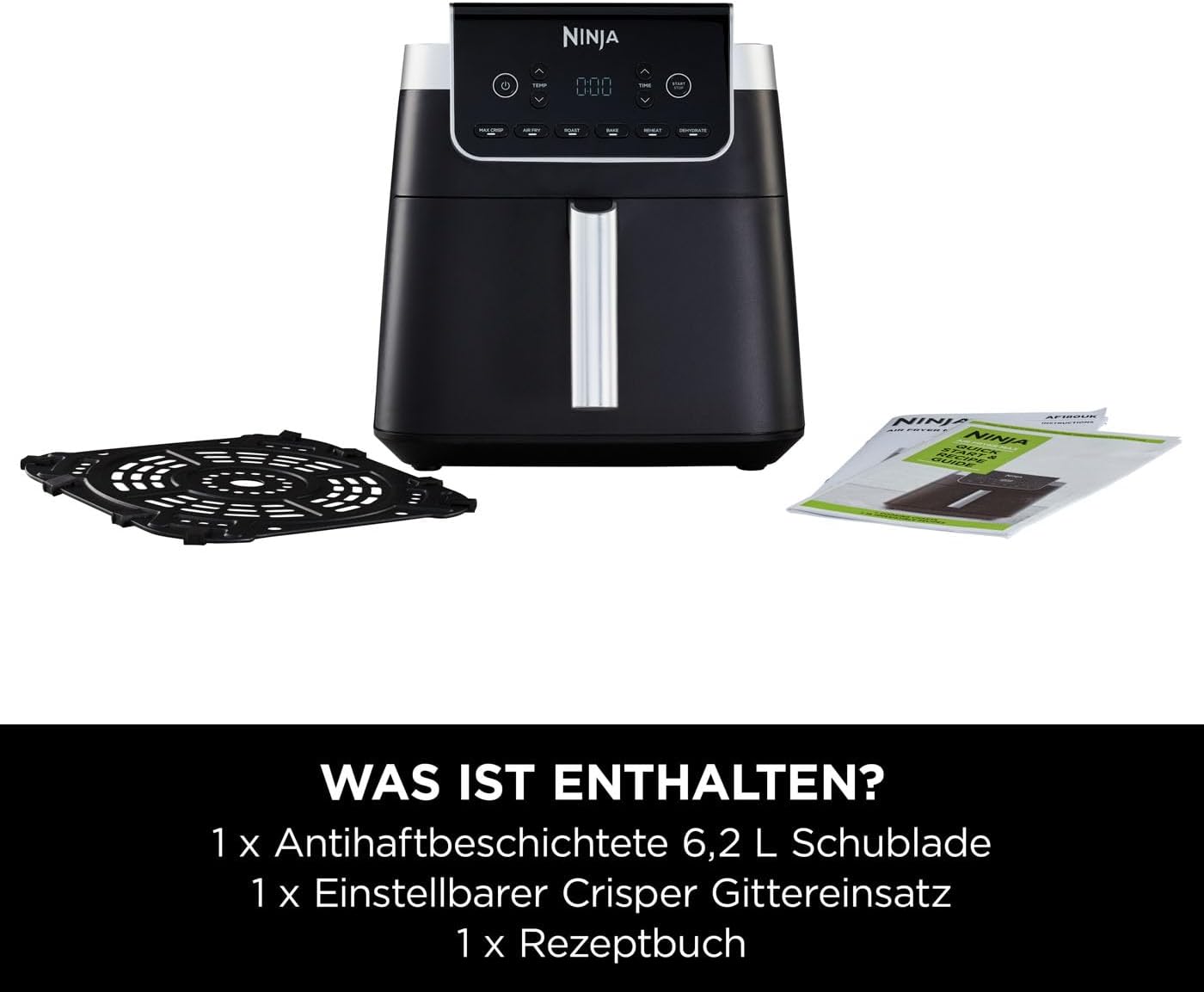 Detalle 2 de Ninja Air Fryer MAX PRO AF180EU 6,2 L Grau