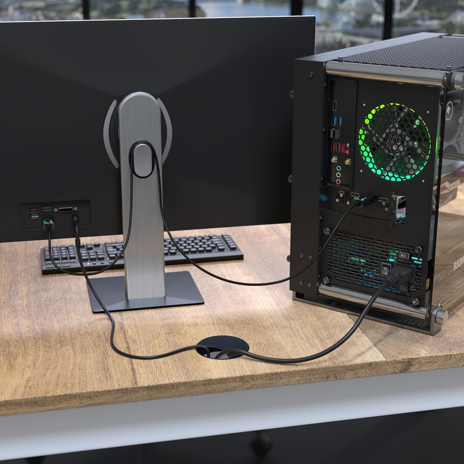 Thumbnail 2 de KabelDirekt DisplayPort 1.4 Kabel (DP 1.4) 8K/60Hz, Slim DP Kabel, 2 m – für Gaming-PCs & Laptops