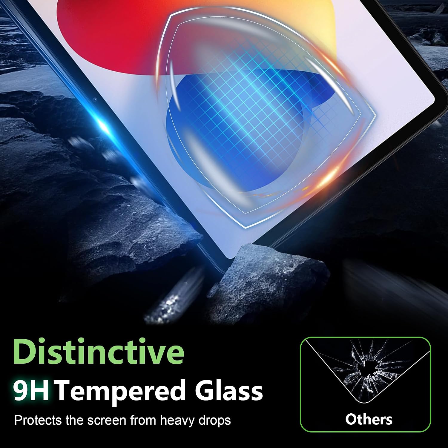 Detalle de Fitudoos 2-teiliges Panzerglas-Display-Schutzfolie-Set für Xiaomi Redmi Pad Pro & Redmi Pad 2 Pro (12,1 Zoll)
