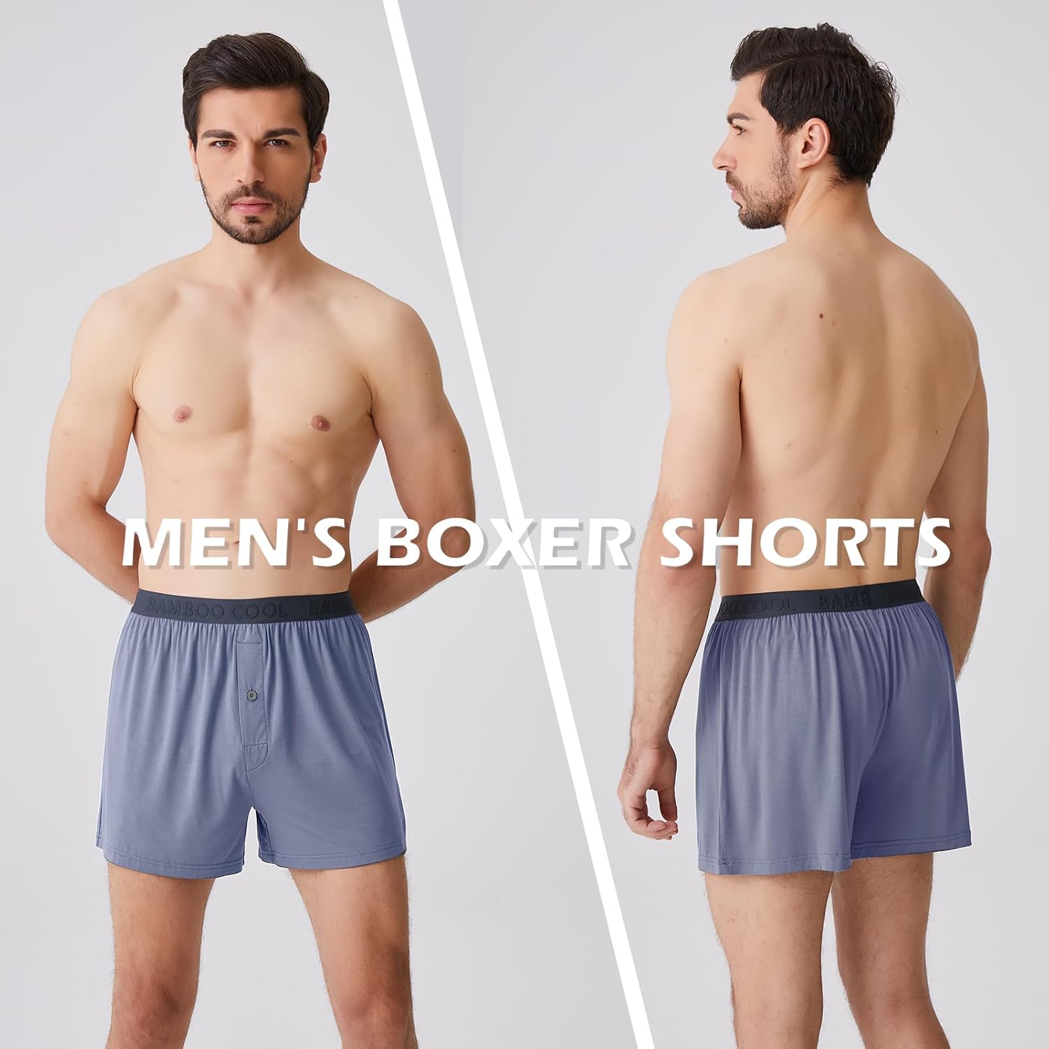 Thumbnail 1 de BAMBOO COOL Men's Boxer Shorts, Breathable Knit, Button Fly, Tagless