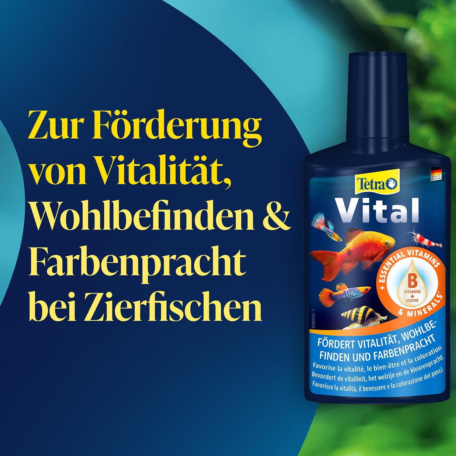 Detalle de Tetra Vital – Vitamine und Mineralstoffe für mehr Vitalität und Farbpracht im Süßwasserbecken (500 ml)