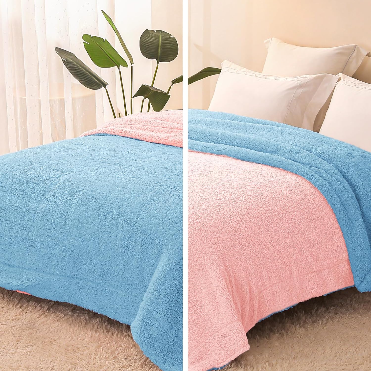 Thumbnail 6 de Exclusivo Mezcla King Size Reversible Sherpa Fleece Blanket