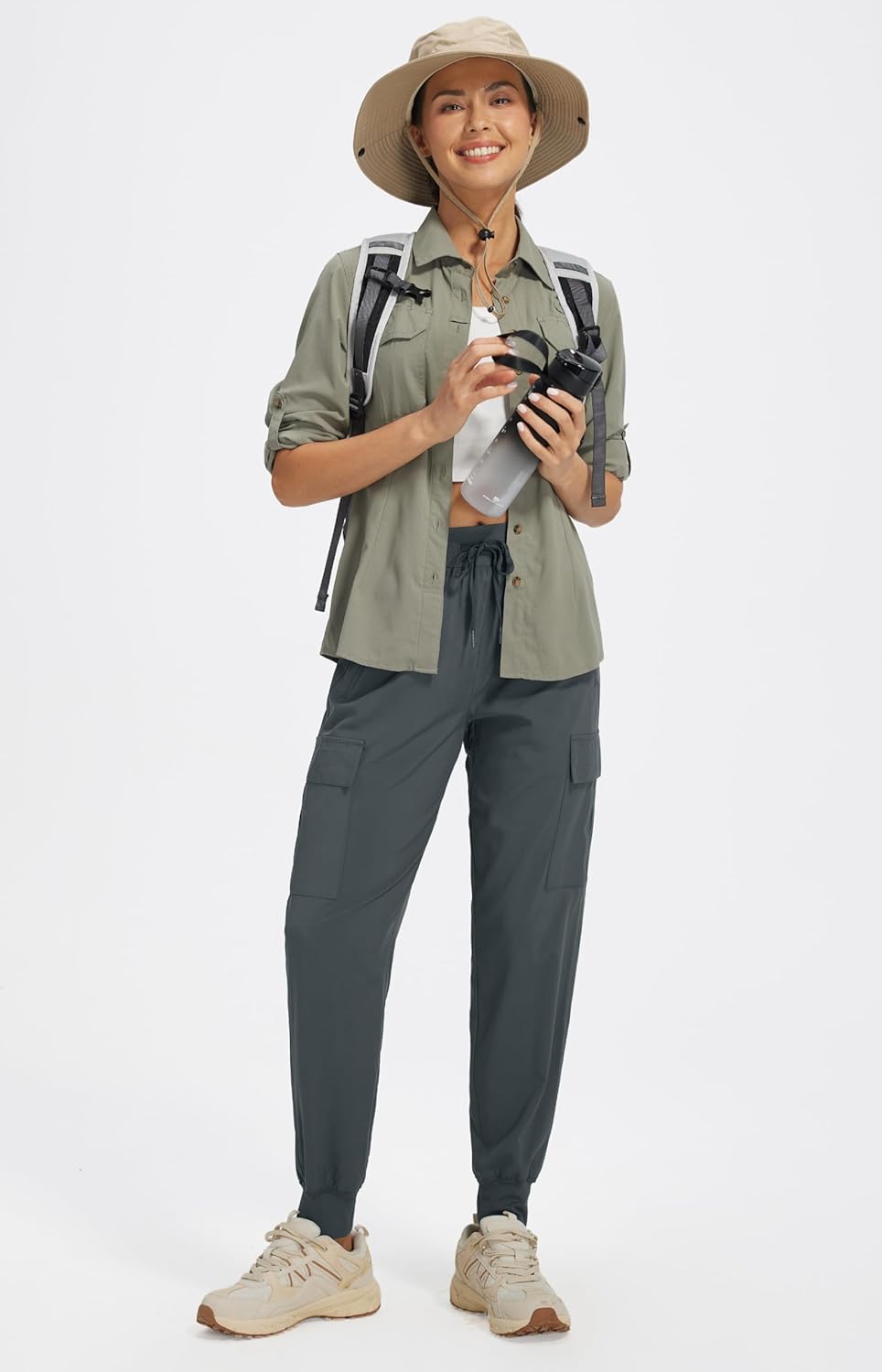 Thumbnail 6 de Libin Women's Cargo Hiking Pants — Lightweight, Quick-Dry, UPF 50+