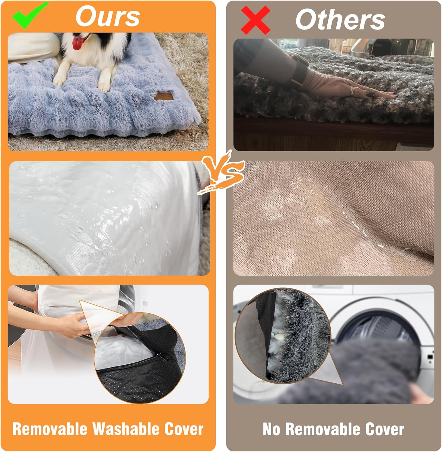 Thumbnail 4 de BingoPaw Large Dog Bed 90 x 60 cm