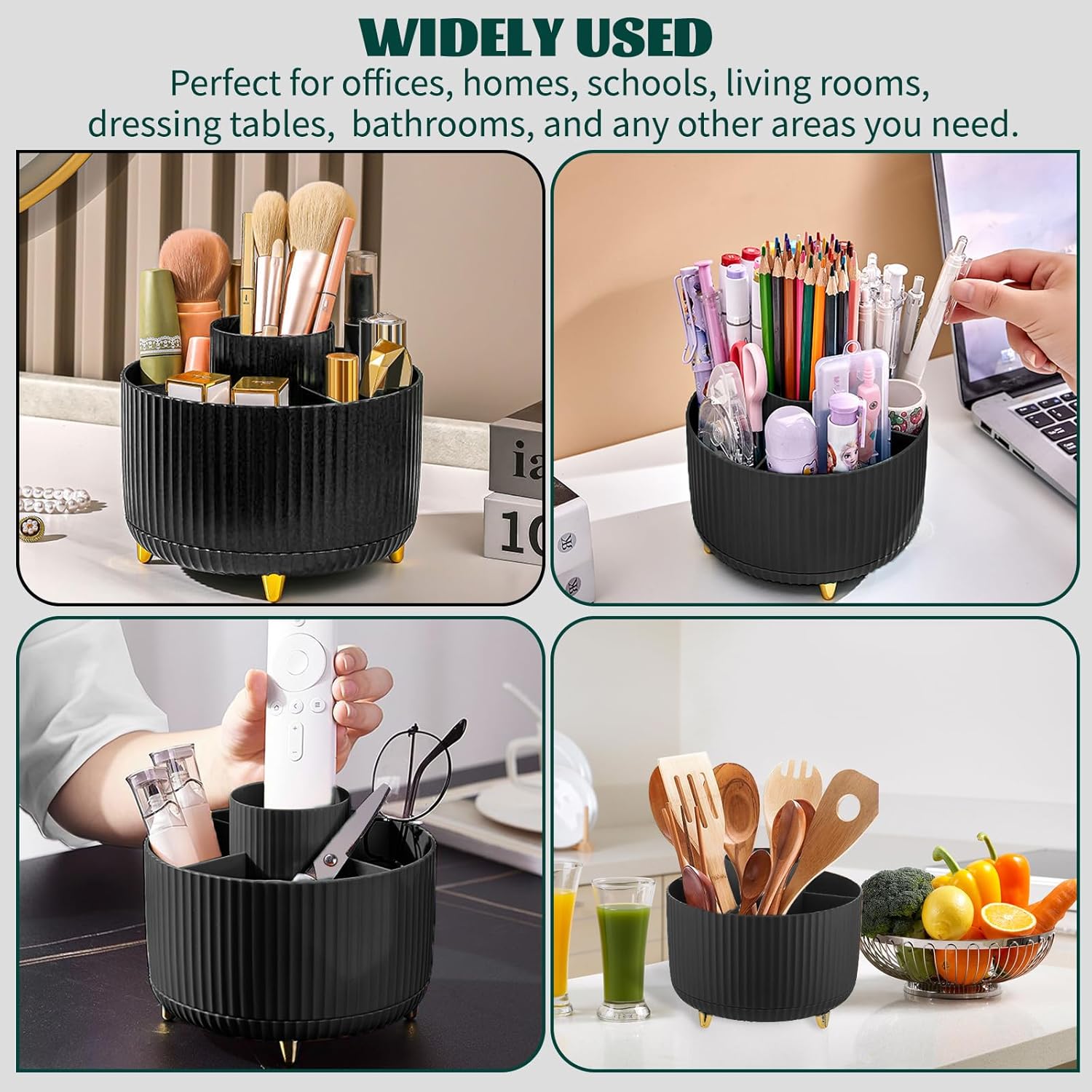 Thumbnail 5 de 360° Drehbarer Make-up Organizer Schwarz