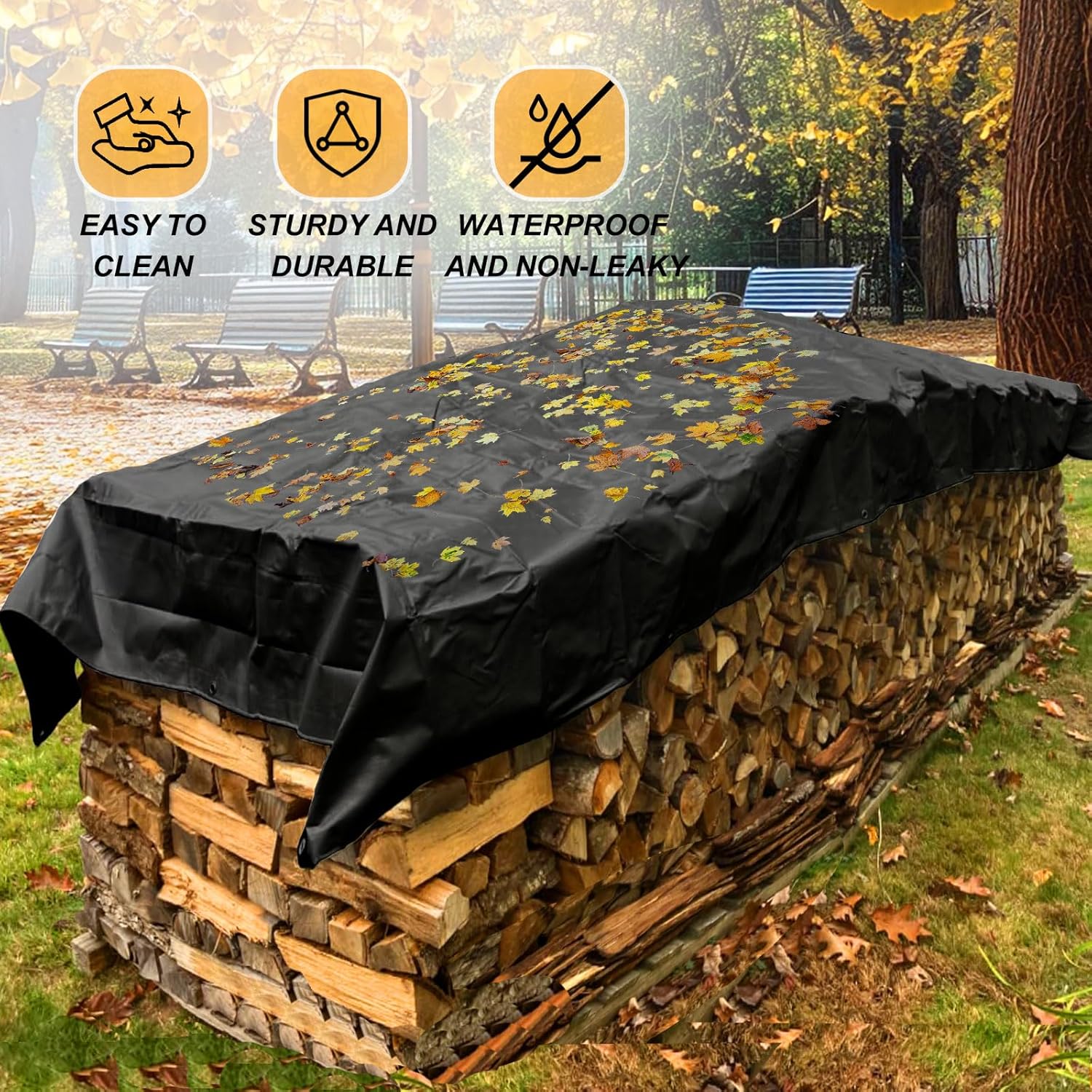Detalle de BXAEYIPOR Bâche imperméable 150 g/m² – résistant et multi-usages