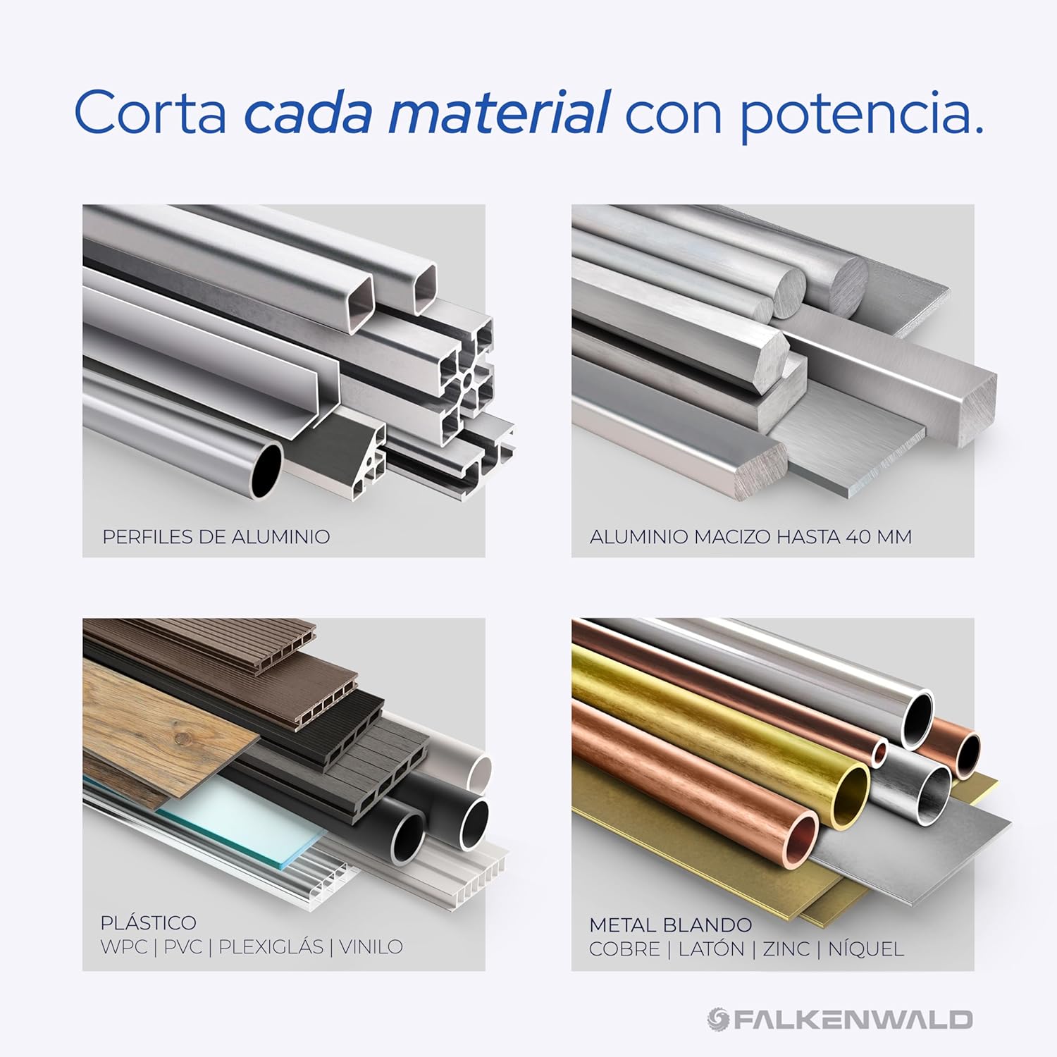 Thumbnail 1 de FALKENWALD Hoja de sierra 165 x 20 mm para aluminio