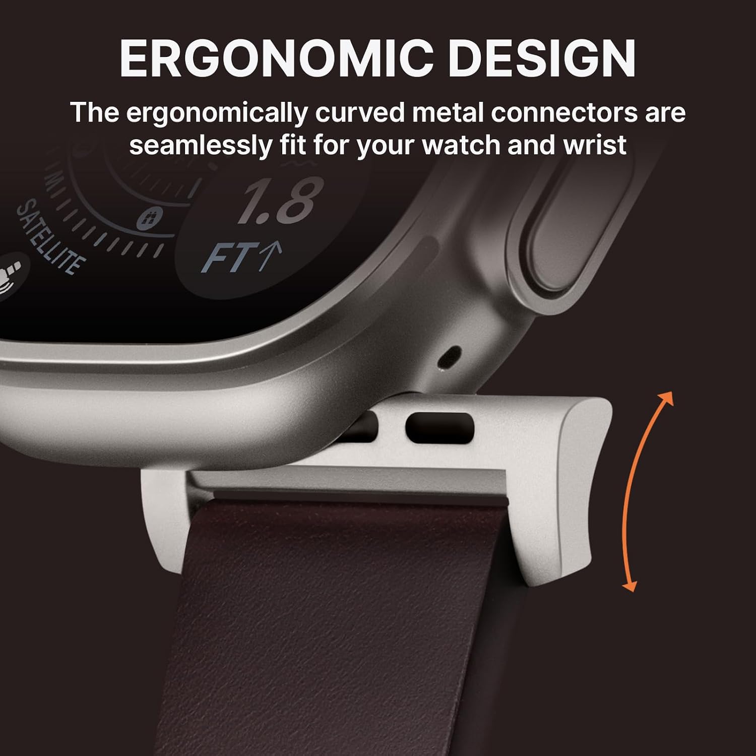 Thumbnail 6 de Bandletic Leather Straps for Apple Watch Ultra 3/2/1 and Series 11–1 – Genuine Leather Replacement Band