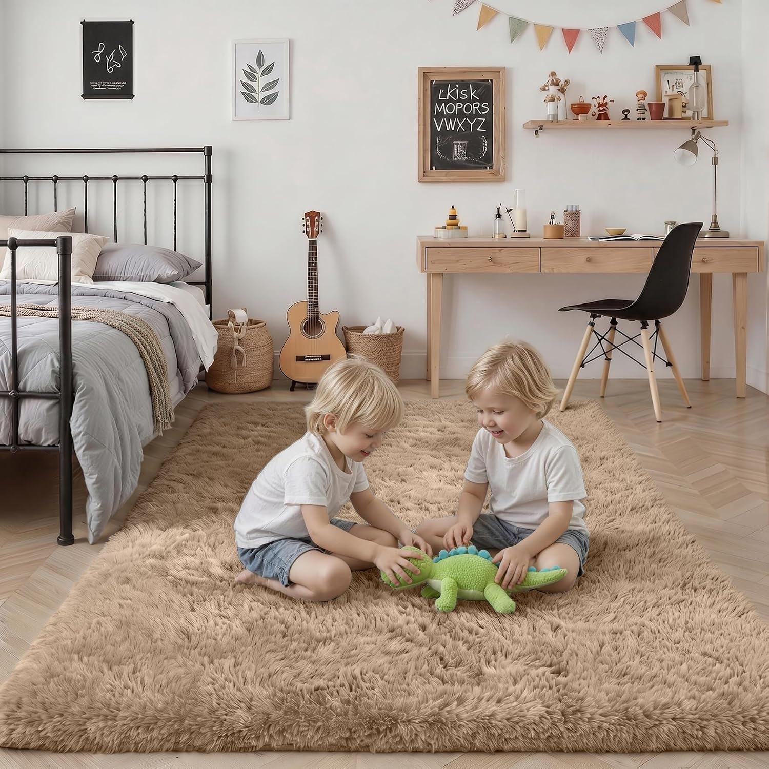 Thumbnail 6 de 8x10 Ultra Soft Shag Rug for Living Room & Bedroom
