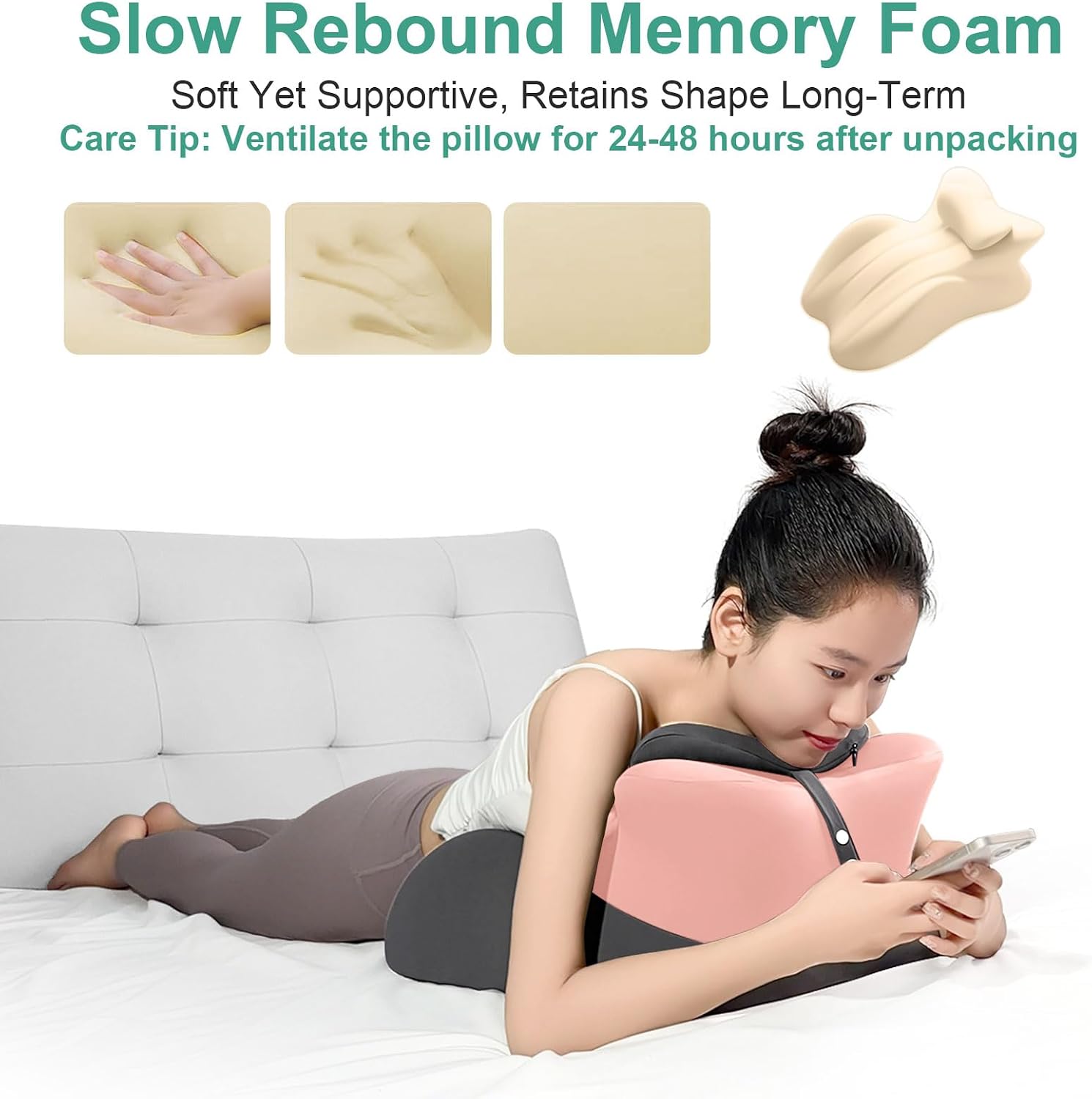 Detalle de Cuscino a cuneo in memory foam 58 cm