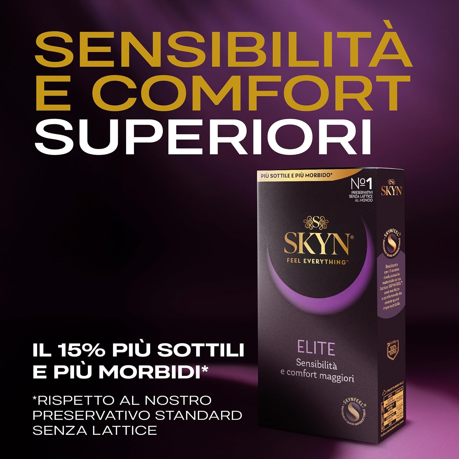 Detalle de SKYN 60 Pezzi latex-free condoms, 0.05 mm and silicone lubricant