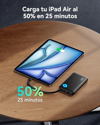 Detalle de INIU 45W Power Bank 10000mAh ⚡ Carga Rápida USB-C
