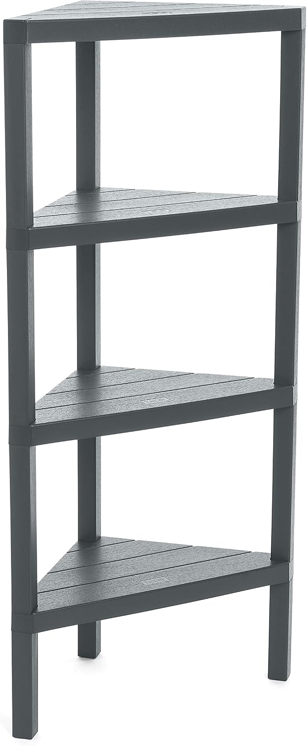 Thumbnail 5 de TATAY Scaffale Bagno a 4 ripiani Lombok marrone (fino a 40 kg) con opzione Quick Fix