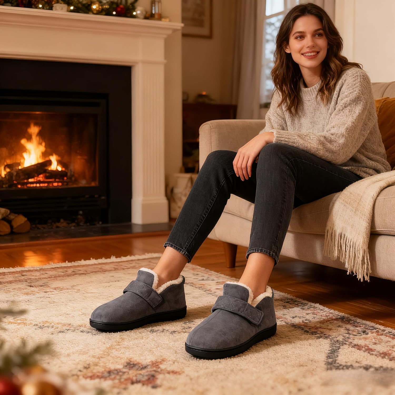 Thumbnail 1 de Zizor Adjustable House Slippers with Memory Foam