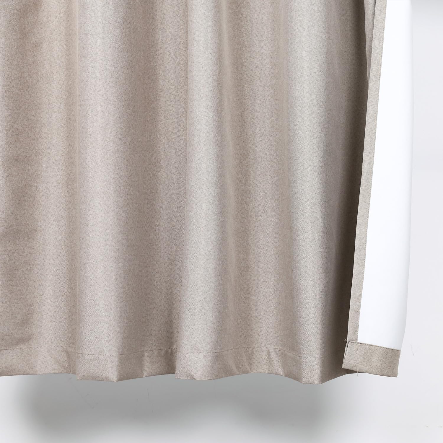 Thumbnail 6 de Chlophy blackout curtains (linen look) in taupe brown, eyelet, 2 panels – 66×72IN
