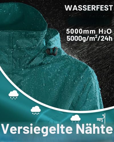 Thumbnail 2 de 33,000ft Damen Regenjacke – wasserdicht, faltbar und atmungsaktiv
