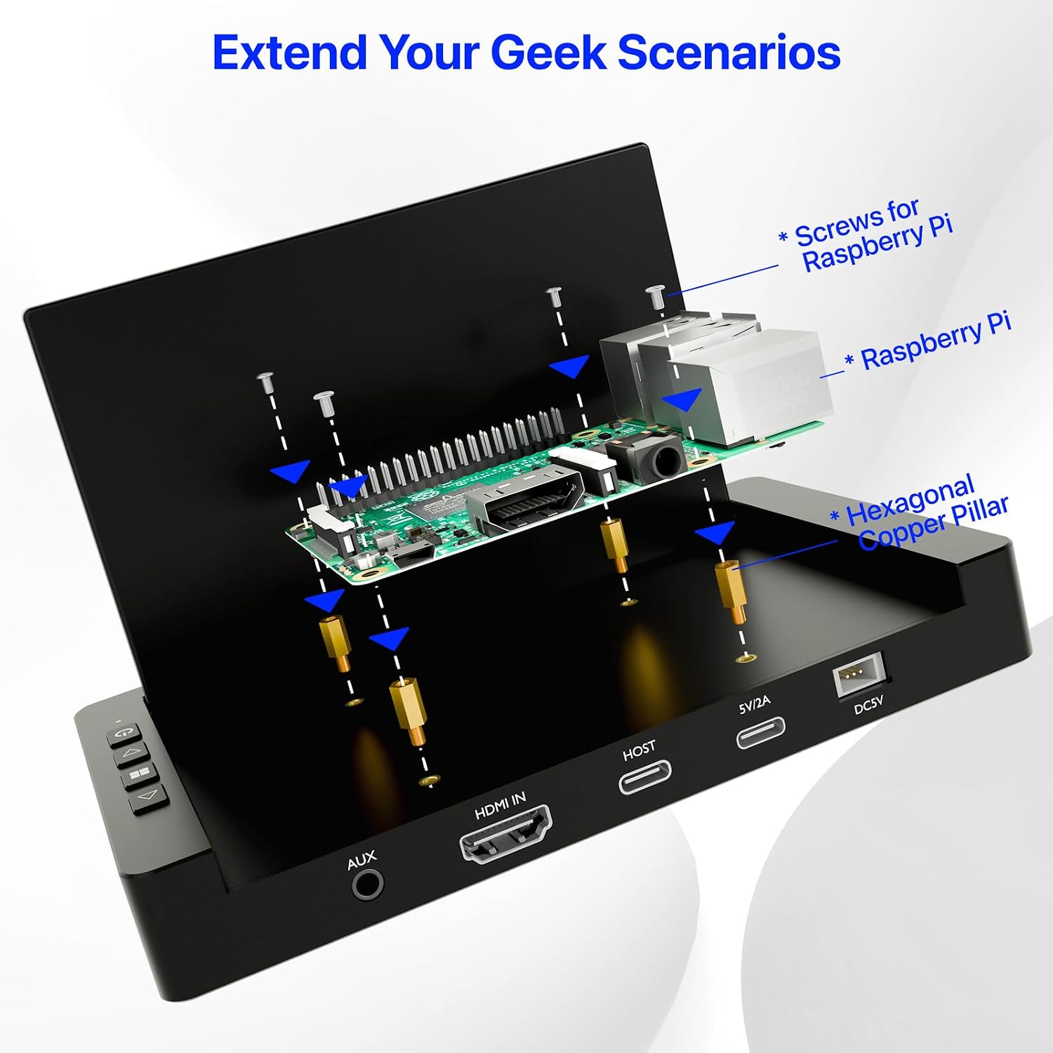 Thumbnail 5 de ROADOM 7" Touch Screen Monitor 1024×600