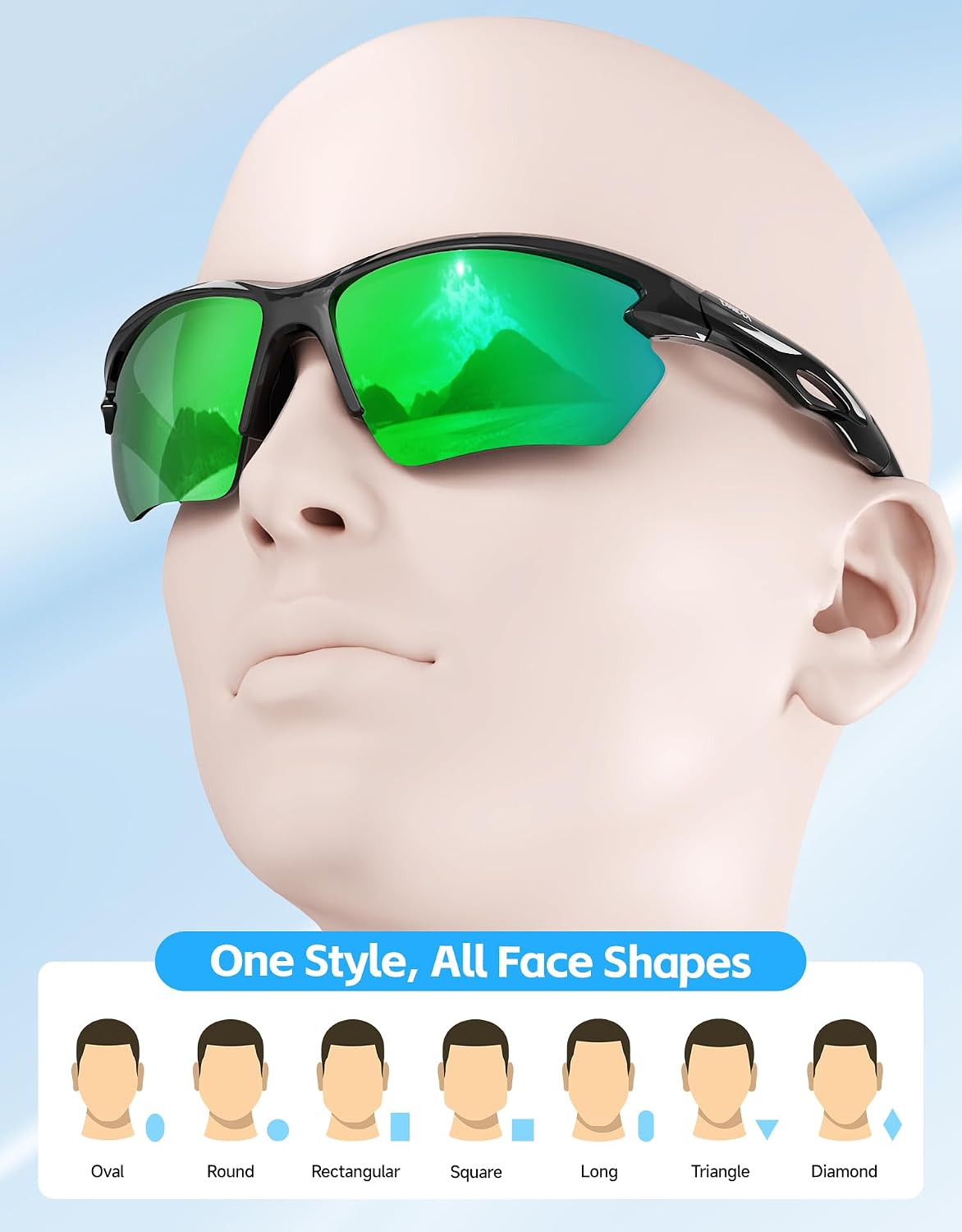 Thumbnail 4 de BONDDI Polarised Sunglasses for Men and Women – Ultra Light, Unbreakable Frame with UV400 Protection