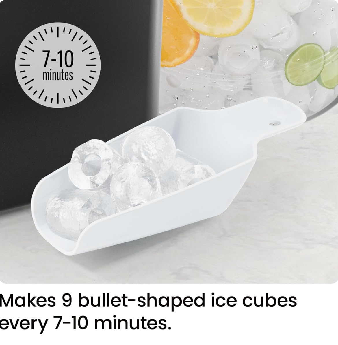 Thumbnail 6 de Iceman RJ56-BUL-12 Dual-Size Countertop Ice Maker with Self-Cleaning