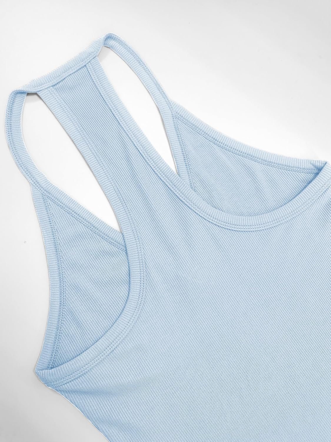 Detalle de iGENJUN Women's Racerback Tank Top - Soft, Stretchy, Summer Crop Camisole