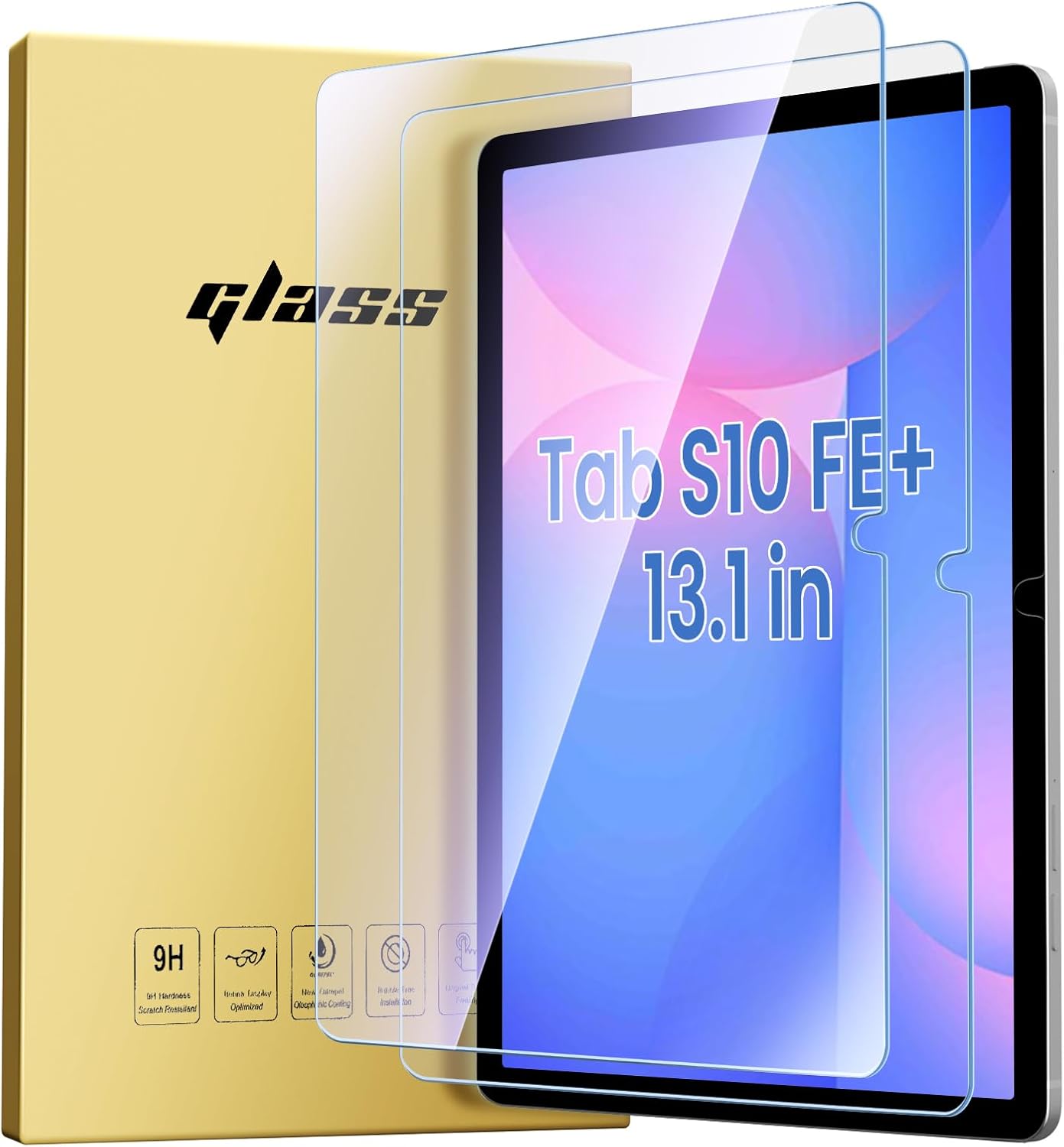 Detalle de ZtotopCases 2-Pack Tempered Glass Screen Protector for Samsung Galaxy Tab S10 FE Plus 13.1" (2025)