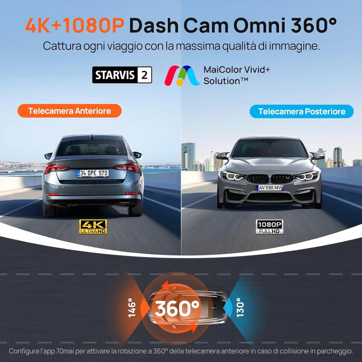 Detalle 2 de 70mai Dash Cam 4K Omni 512GB