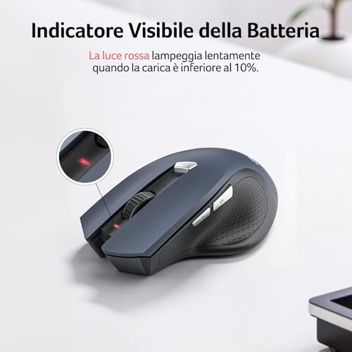 Thumbnail 2 de Acer Mouse Wireless Ergonomico 1600 DPI Regolabile: Comfort, autonomia e praticità