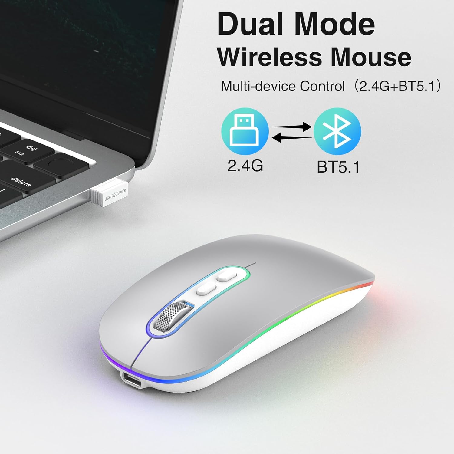Thumbnail 1 de Rechargeable Wireless Mouse