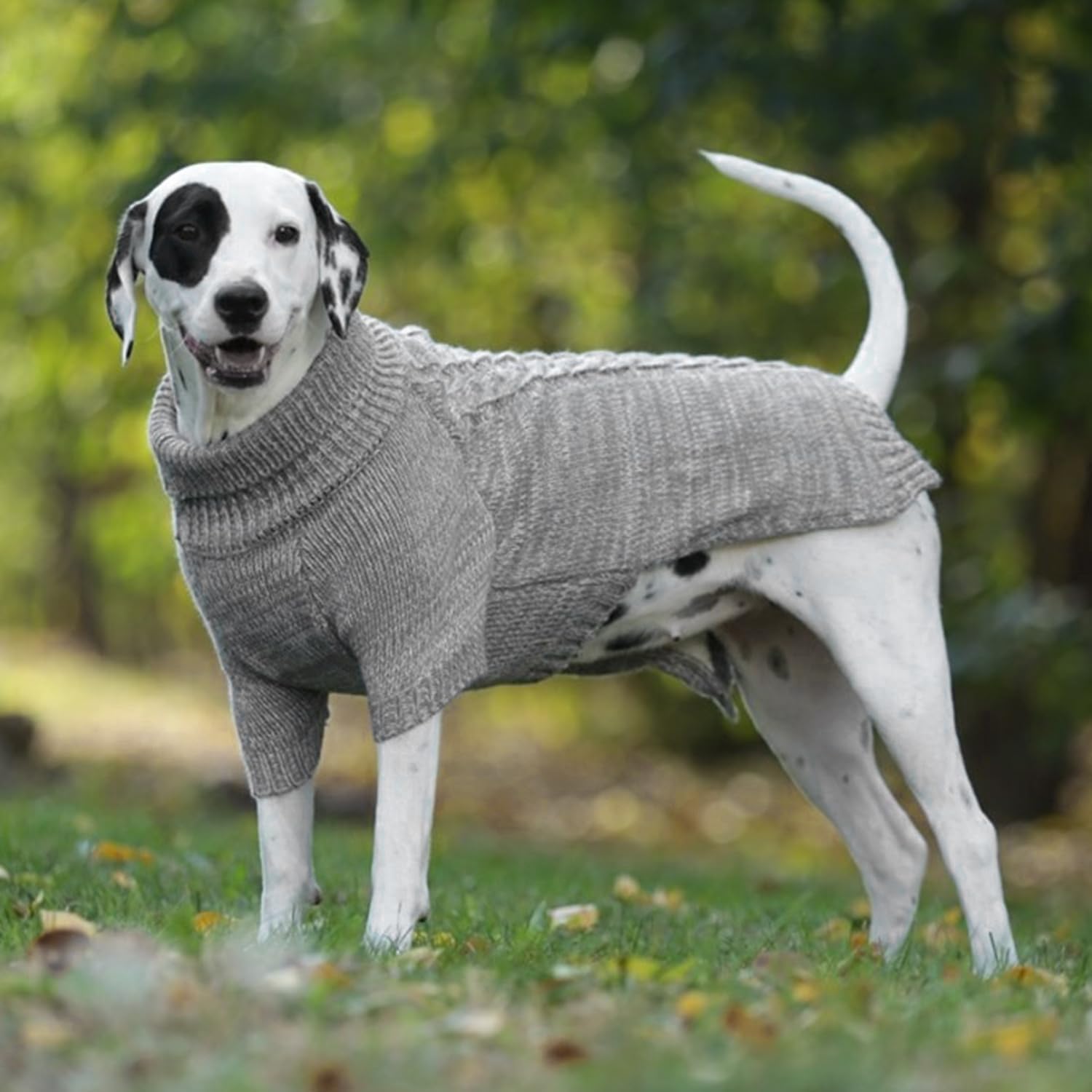 Thumbnail 4 de CCKUU Dog Knit Clothes Plush Pullover Jumper for Dogs & Cats (M, Light Grey)