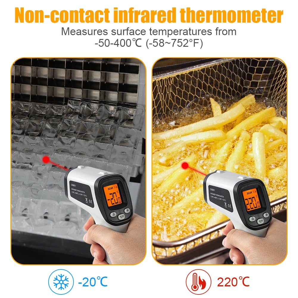 Thumbnail 4 de ABOHU Infrarot Thermometer Laser