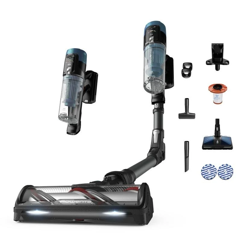 Detalle de Rowenta X-Force Flex 14.80: aspiradora sin cable 2 en 1 con fregado y 90 minutos de autonomía