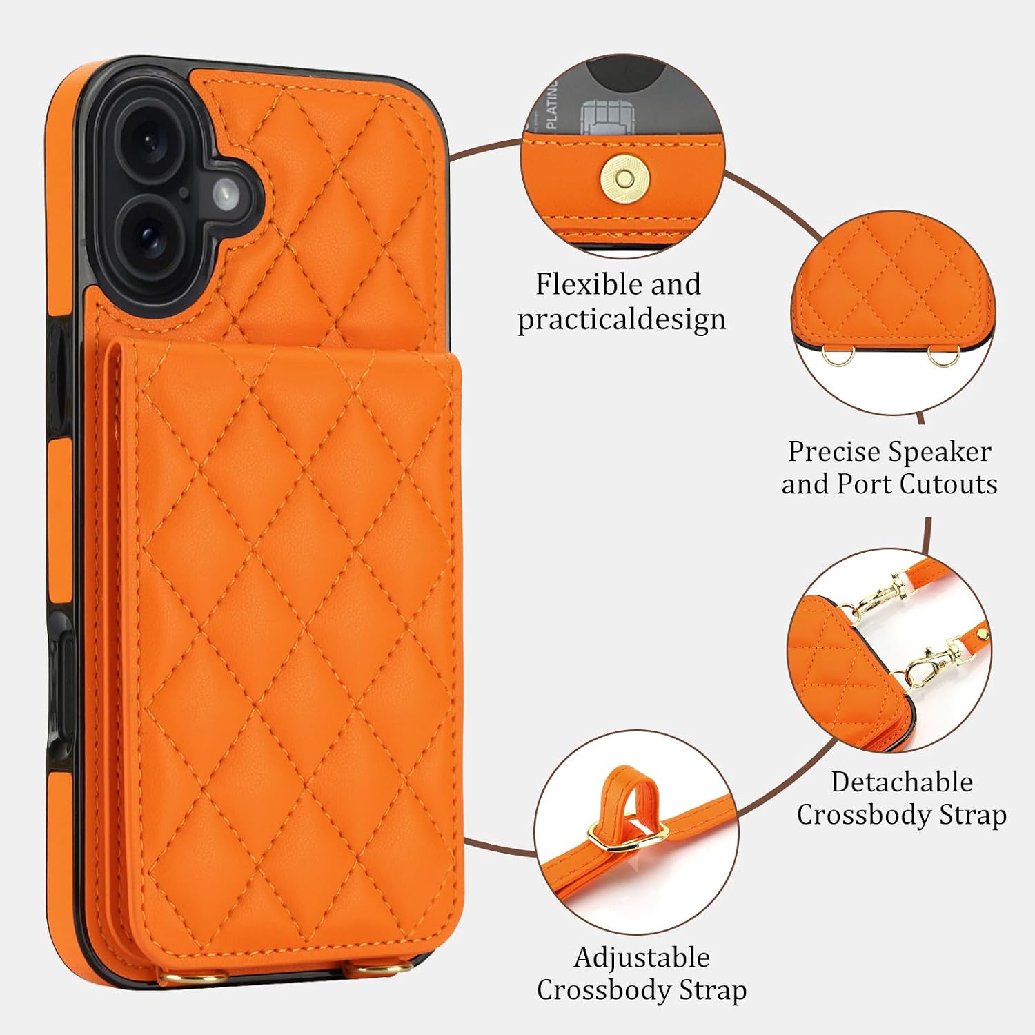 Detalle 2 de GOWESAL Wallet Case for iPhone 17