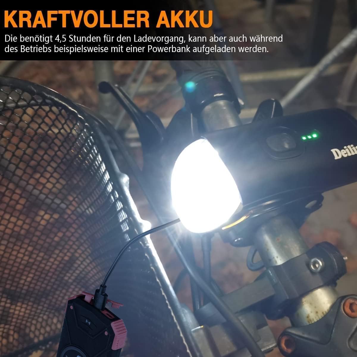 Thumbnail 6 de Deilin Fahrradlicht Set 70 Lux