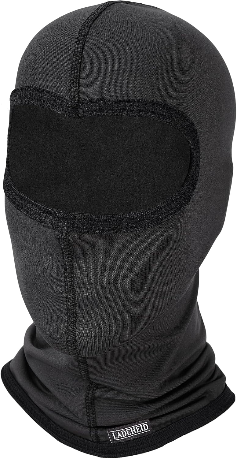 Detalle de Ladeheid Ski Cagoule Enfant thermoactif avec chapeau LA-200 (cagoule balaclava unisexe, taille universelle)