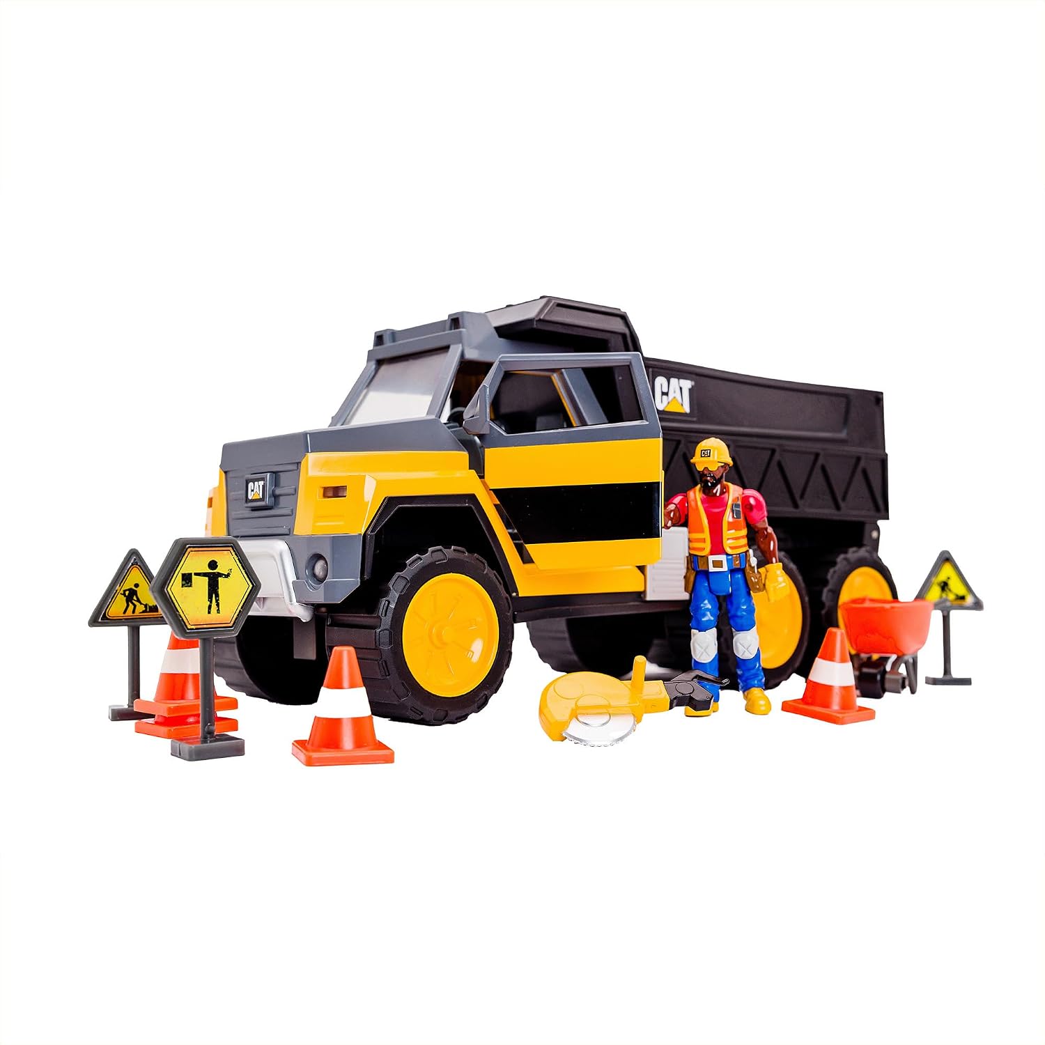 Detalle de CAT Workforce Hauler Action Set Construction Truck with Lights and Sounds