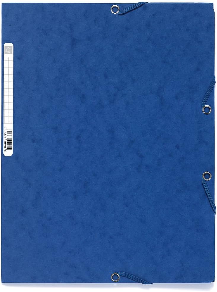 Forever elasticizzato 3 flap cartella 400 gsm, confezione 25 (Blue) – carta cartelline con elastico a tre lembi